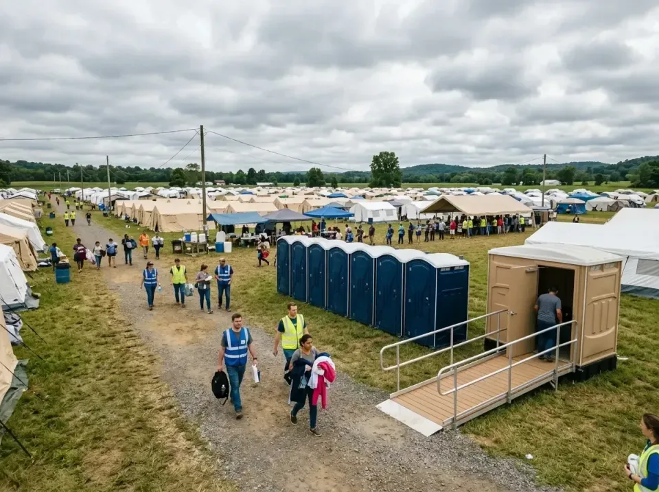 disaster-relief-camp-restrooms-010 — frequently asked questions, Dumpster & Portable Bathrooms Rental in Wellington, KS